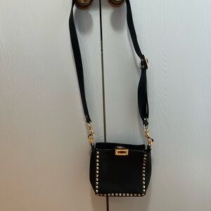 Navy Studded Crossbody Bag